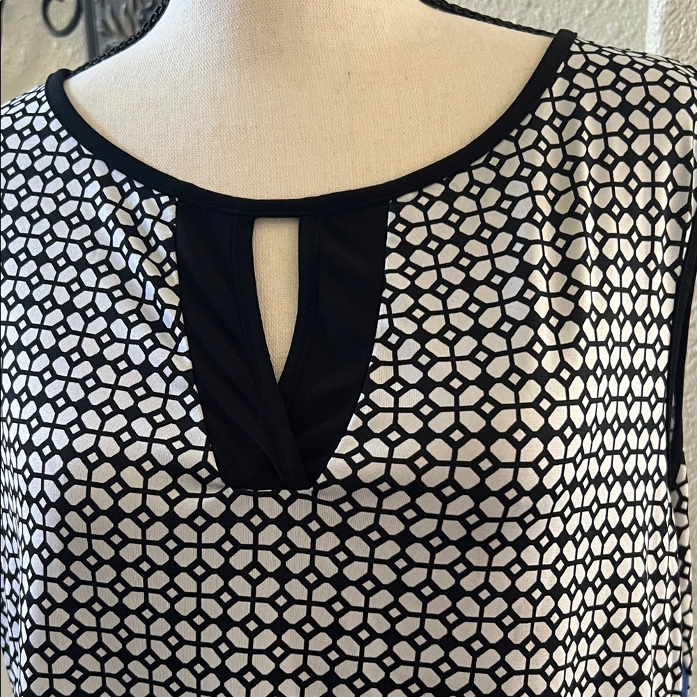 Perseption Concept Black And Blue Sleeveless Dress - image 2